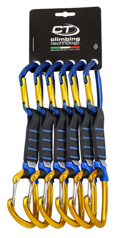 Zestaw ekspresów Berry Set Pro NY 12cm dark grey/blue Climbing Technology