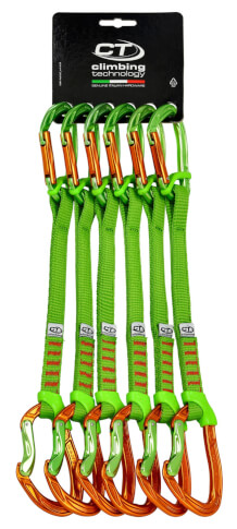 Zestaw ekspresów Nimble Fixbar Set NY 22cm x6 orange/green  Climbing Technology