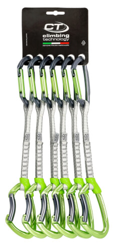 Zestaw ekspresów Lime Set Dyneema 17cm x6 anodized Climbing Technology