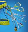 Uprząż wspinaczkowa Quarzo XS green/blue Climbing Technology