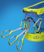 Uprząż wspinaczkowa Quarzo S green/blue Climbing Technology