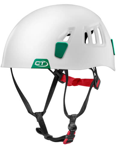 Kask na via ferraty Moon white/green Climbing Technology