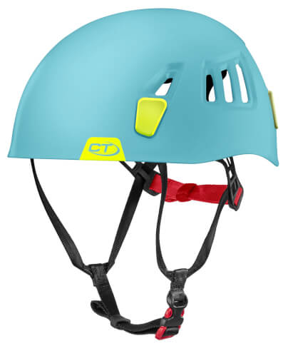 Kask na via ferraty Moon light blue/lime Climbing Technology