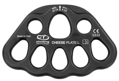 Płytka stanowiskowa Cheese Plate L black Climbing Technology