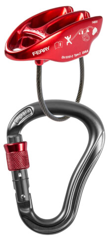 Zestaw do asekuracji Belay Set Eagle Screw Ferry anthracite/red Ocun