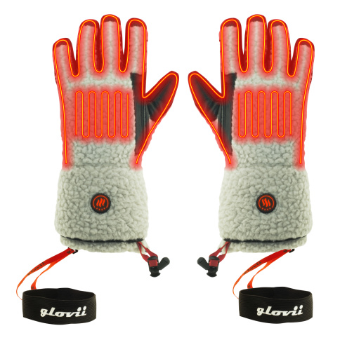 Ogrzewane rękawiczki shearling Glovii GS3