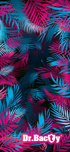 Antybakteryjny ręcznik szybkoschnący 70x140 pink palms Dr.Bacy