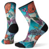 Damskie skarpety biegowe Athlete Run Mountain print crew Smartwool