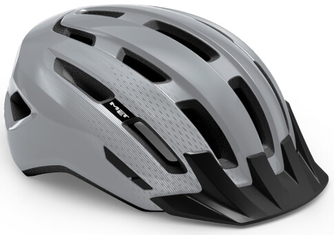 Kask rowerowy Downtown z MIPS szary połysk MET 