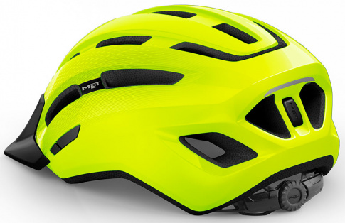 Kask rowerowy Downtown z MIPS żółty połysk MET 