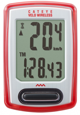 Licznik rowerowy Velo Wireless CC-VT230W czerwony Cateye