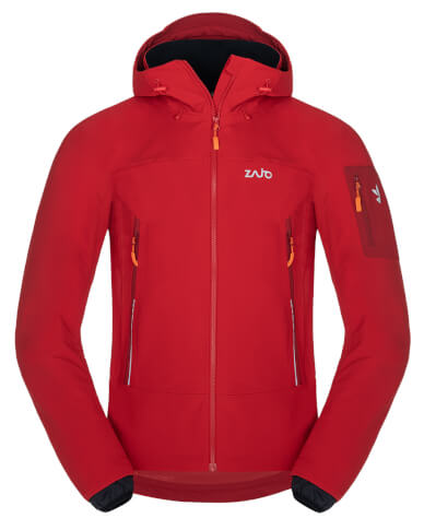 Męski softshell Air LT Hoody Jkt racing red Zajo