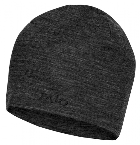 Męska wełniana czapka Hals Typo Merino Beanie black Zajo