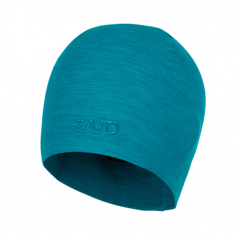 Męska wełniana czapka Hals Typo Merino Beanie enamel blue Zajo