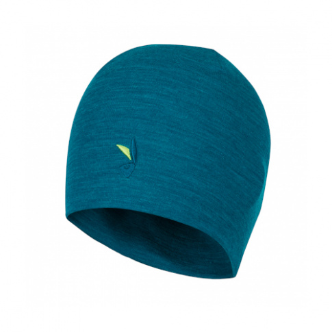 Męska wełniana czapka Hals Head Merino Beanie deep lagoon Zajo