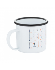 Emaliowany kubek turystyczny Enamel Mug white arrows Zajo