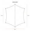 Tarp do hamaka Lesovik Heksa walnut brown