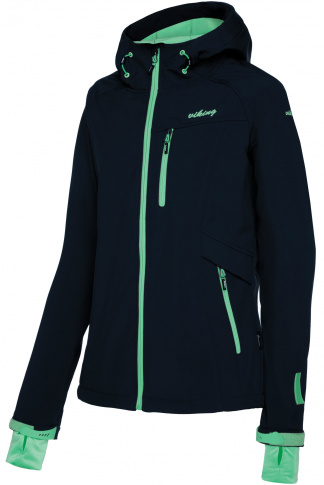 Damska kurtka softshell Maroni Lady granat-turkus Viking
