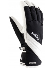 Pięciopalczaste rękawice dla kobiet Aurin czarno-białe Viking