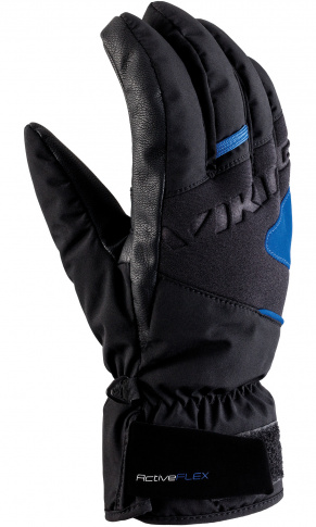 Męskie rękawice alpejskie Granit black-blue Viking
