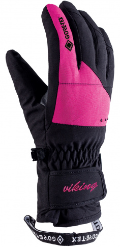 Damskie rękawice sportowe Sherpa GTX black-pink Viking