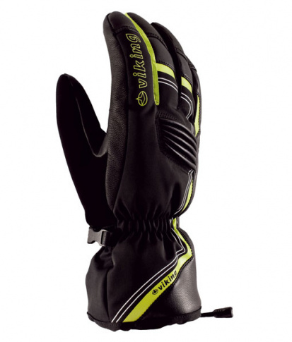 Rękawice snowboardowe ze wzmocnieniem Brava black-green Viking