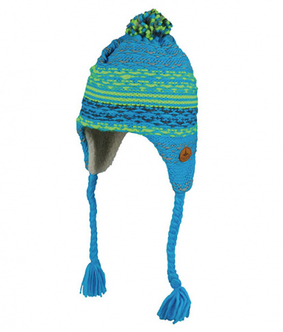 Turystyczna czapka zimowa typu inka Inka 1218 blue Viking