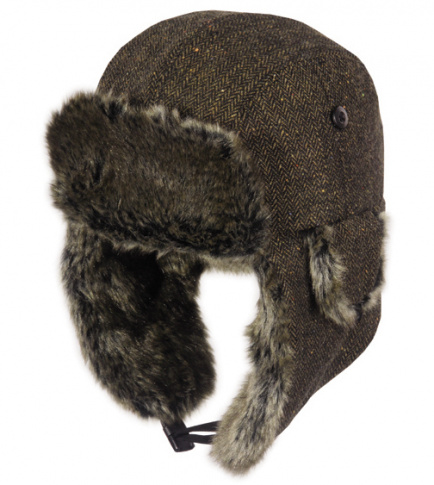 Turystyczna czapka z nausznikami Ottavio brown Viking