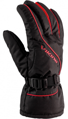 Męskie rękawice narciarskie Devon black-red Viking