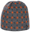 Trekkingowa czapka zimowa Marlon pomarańczowa w krzyżyki Viking