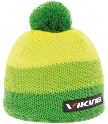 Zimowa czapka sportowa Flip zielono-żółta Viking