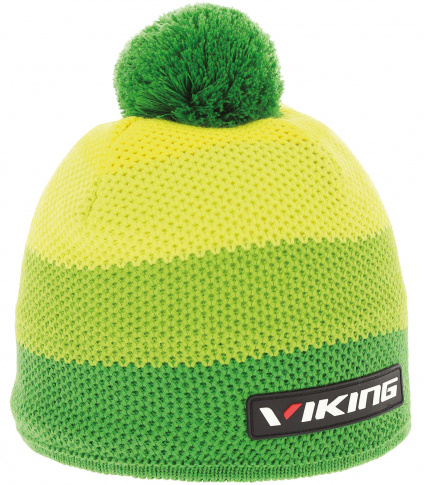Zimowa czapka sportowa Flip zielono-żółta Viking