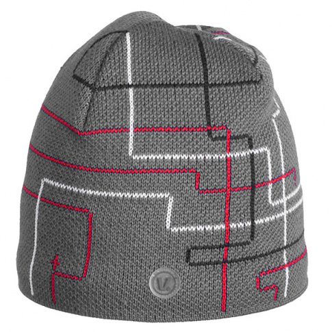 Zimowa czapka miejska Clark szara z labiryntem Viking