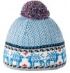 Zimowa czapka Pampero Windstopper błękitna z motywem nordyckim Viking