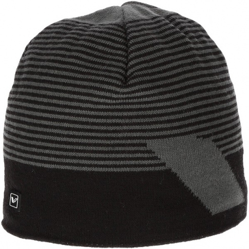 Outdoorowa czapka na zimę Carter GTX Infinium z Windstopper czarno-szara Viking