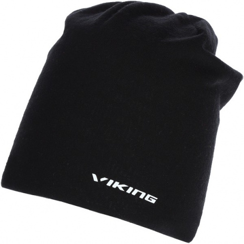 Sportowo-miejska czapka zimowa Merino Mundo czarna Viking