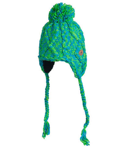 Turystyczna czapka zimowa typu inka Bjork zielona Viking