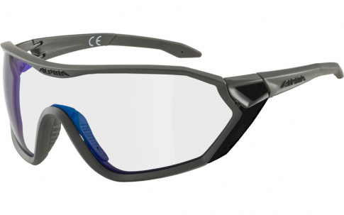 Okulary sportowe S-Way VM szkło blue mirror 1-4 moon-grey matt Alpina