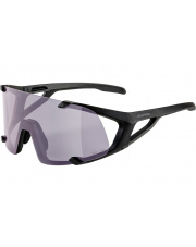 Okulary sportowe Hawkeye Q-Lite szkło purple 1-3 black matt Alpina