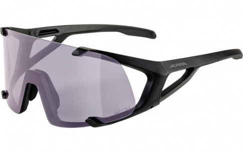 Okulary sportowe Hawkeye Q-Lite szkło purple 1-3 black matt Alpina