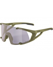 Okulary sportowe Hawkeye Q-Lite szkło purple 1-3 olive matt Alpina