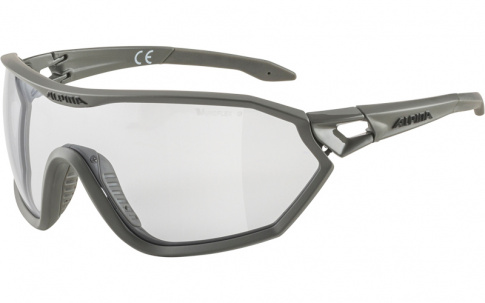 Okulary sportowe S-Way V szkło black 1-3 moon-grey matt Alpina