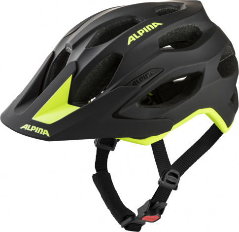 Kask rowerowy Carapax 2.0 black/neon yellow matt Alpina 