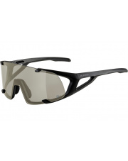 Okulary sportowe Hawkeye Q-Lite szkło silver mirror 3 black matt Alpina