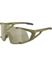 Okulary sportowe Hawkeye Q-Lite szkło silver mirror 3 olive matt Alpina