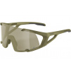 Okulary sportowe Hawkeye Q-Lite szkło silver mirror 3 olive matt Alpina