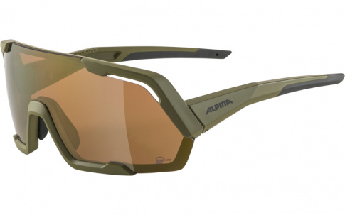 Okulary sportowe Rocket Q-Lite szkło bronce mirror 3 olive matt Alpina
