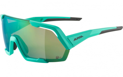Okulary sportowe Rocket Q-Lite szkło green mirror 3 turquoise matt Alpina
