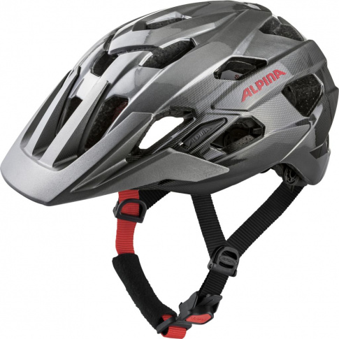 Kask rowerowy górski Anzana darksilver/black/red gloss Alpina