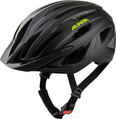 Kask rowerowy Parana black/neon yellow matt Alpina